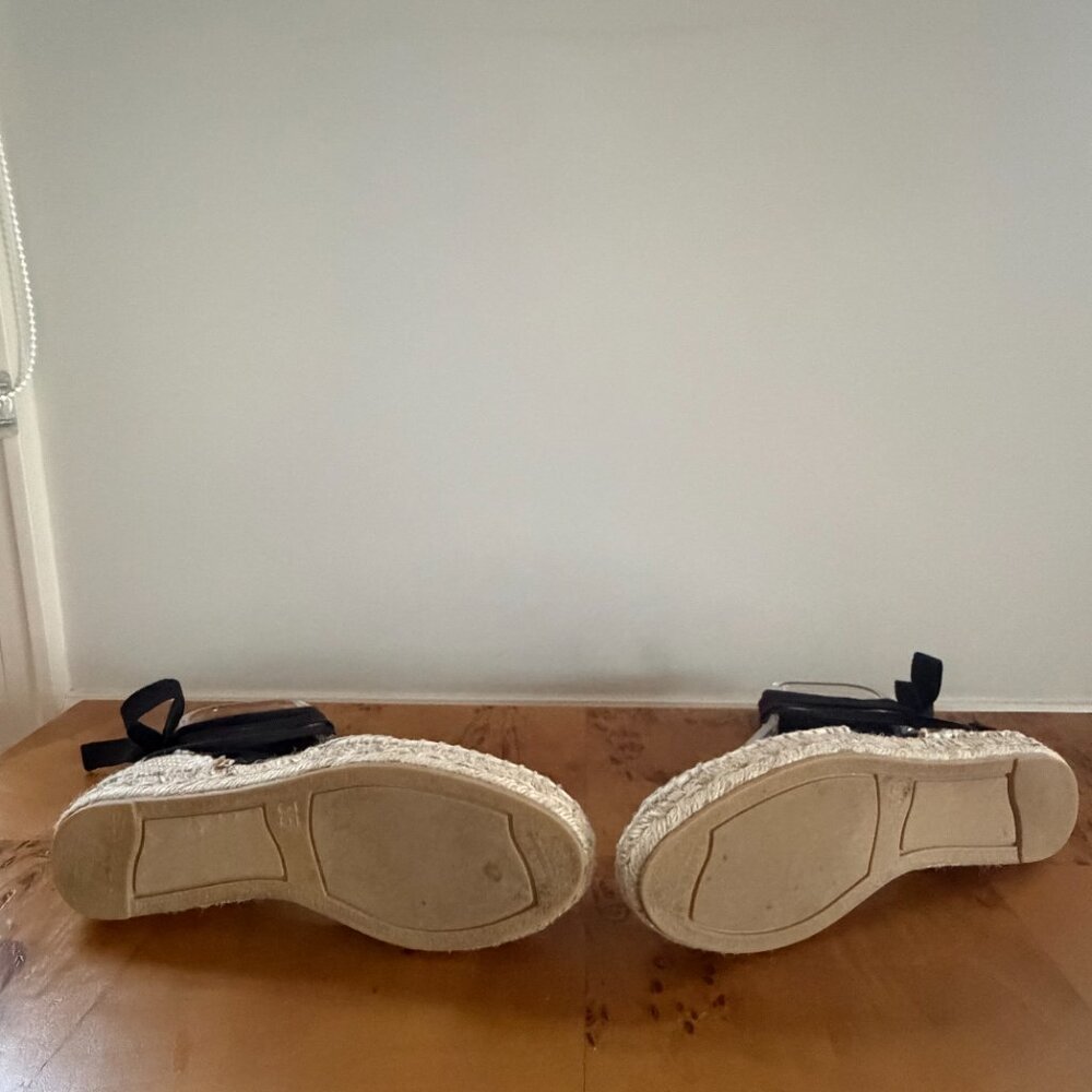 CASTANER Ivory & Black Lace up Espadrille - Picture 8 of 13